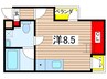 ノヴェル桜山 1Rの間取り