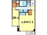 ミュプレ矢場町 1LDKの間取り