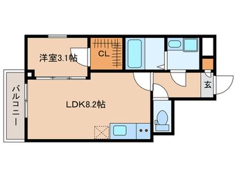 間取図 仮）ｼﾞｰﾒｿﾞﾝ名古屋小田井ﾘｭｿｰ