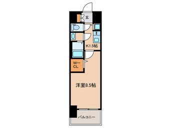 間取図 プレサンスジェネ鶴舞(506)