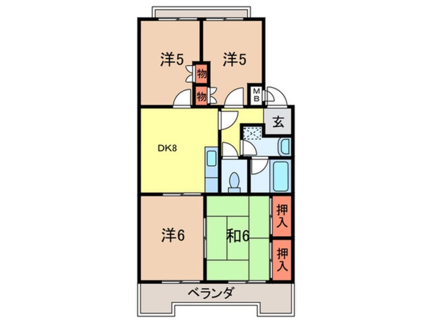 間取図 ひまわりハイツ