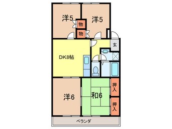 間取図 ひまわりハイツ