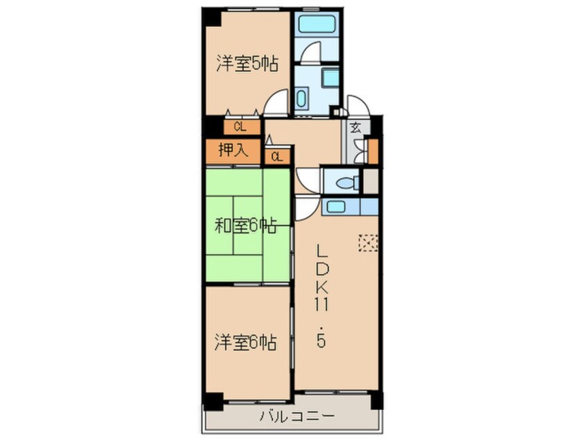 間取図 エスポワール五反田