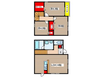 間取図 サンケーホーム天白町（南棟）