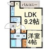 LeoAries 1LDKの間取り