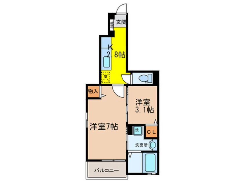 間取図 ゼファー高道