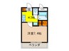 ハッピ－バレイ 1Kの間取り