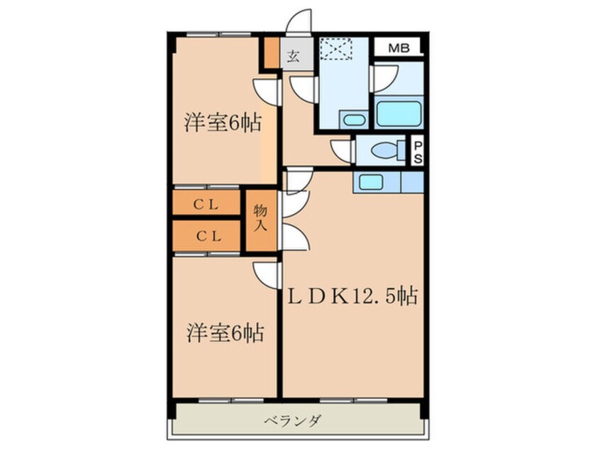 間取図 エンド－ル吉根