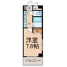 レジデンスTH浄心 1Kの間取り