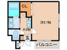 アンプルール リーブル paseo 1Kの間取り