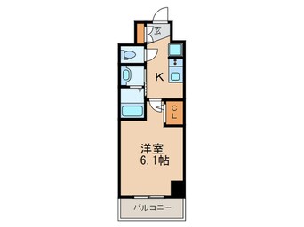 間取図 ｴｽﾃﾑｺｰﾄ名古屋新栄Ⅲｸﾞﾛｰﾘｨ