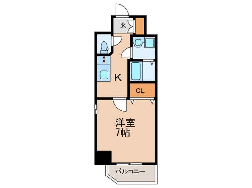 間取図 ｴｽﾃﾑｺｰﾄ名古屋新栄Ⅲｸﾞﾛｰﾘｨ