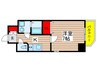 ｴｽﾃﾑｺｰﾄ名古屋新栄Ⅲｸﾞﾛｰﾘｨ 1Kの間取り