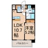 プレミアム浅間町 1LDKの間取り