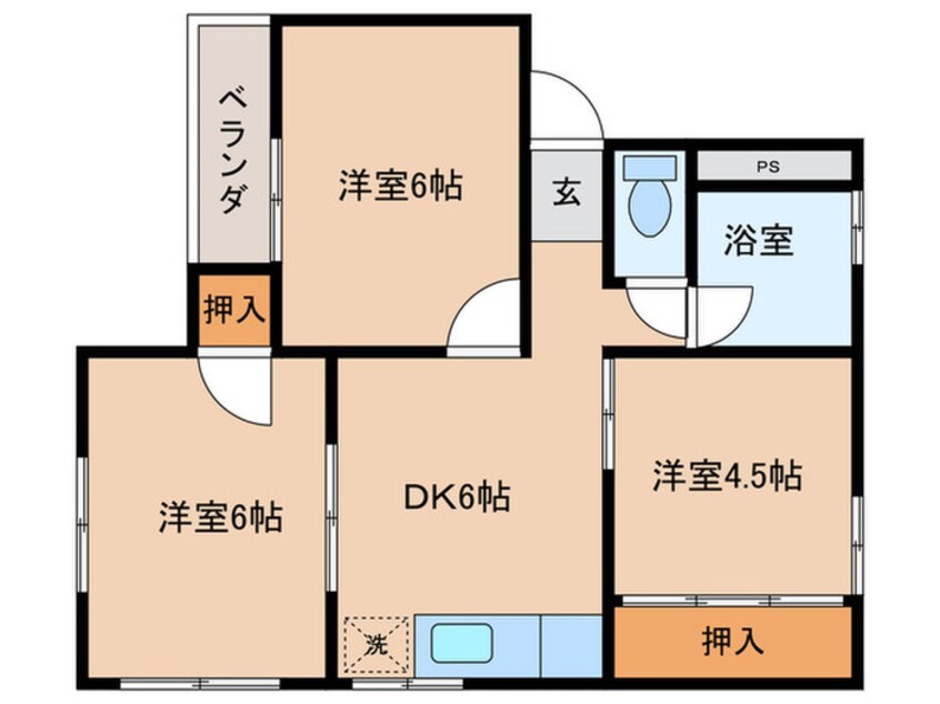 間取図 コーポ大和