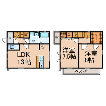 間取図 フィオーレ米野A棟