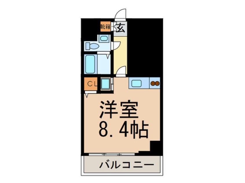 間取図 リベ－ル名駅南