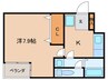 A-legato鳥居西通 1Kの間取り