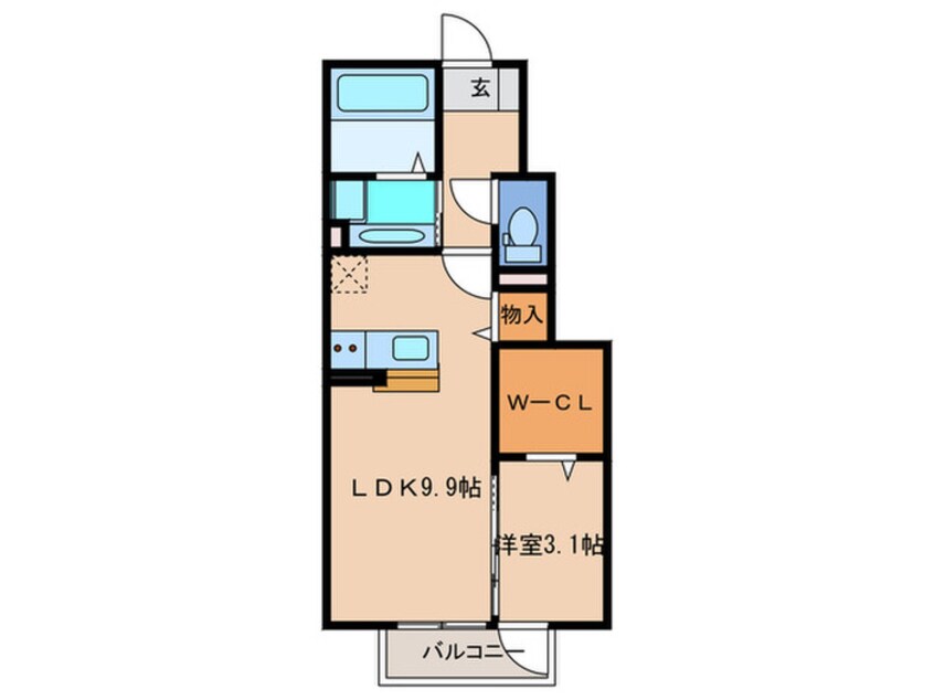 間取図 ラ・クレール