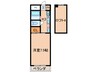 エスポワール本山 1Kの間取り