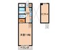 エスポワール本山 1Kの間取り