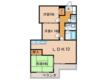 間取図 グレイスコート原