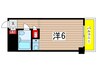 サンハイツ喜多村 1Rの間取り