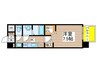 パルティール笠寺 1Kの間取り