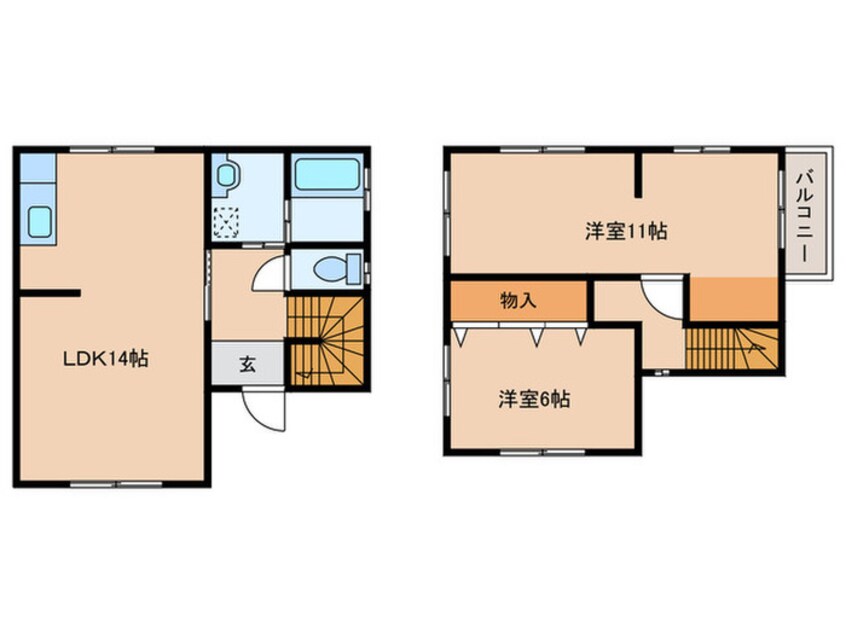 間取図 岡崎市羽根町大池戸建