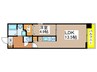 熱田区二番町 1LDKの間取り