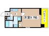 熱田区二番町 1Kの間取り