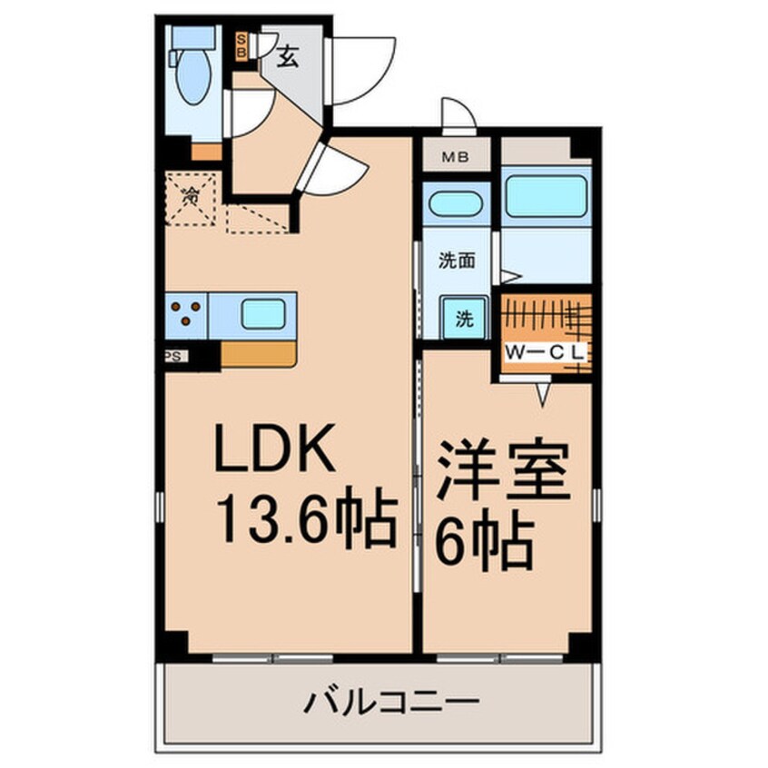 間取図 axis sakae Ⅴ