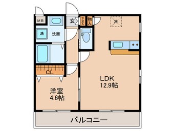 間取図 パレアージュⅡ