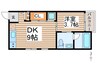 コレクション新瑞橋 1DKの間取り