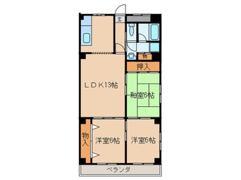 間取図 レジデンス西味鋺
