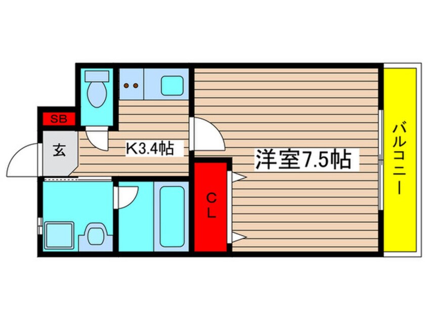 間取図 ラフィネ東海通