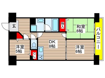 間取図 三旺マンション第6金山(502)