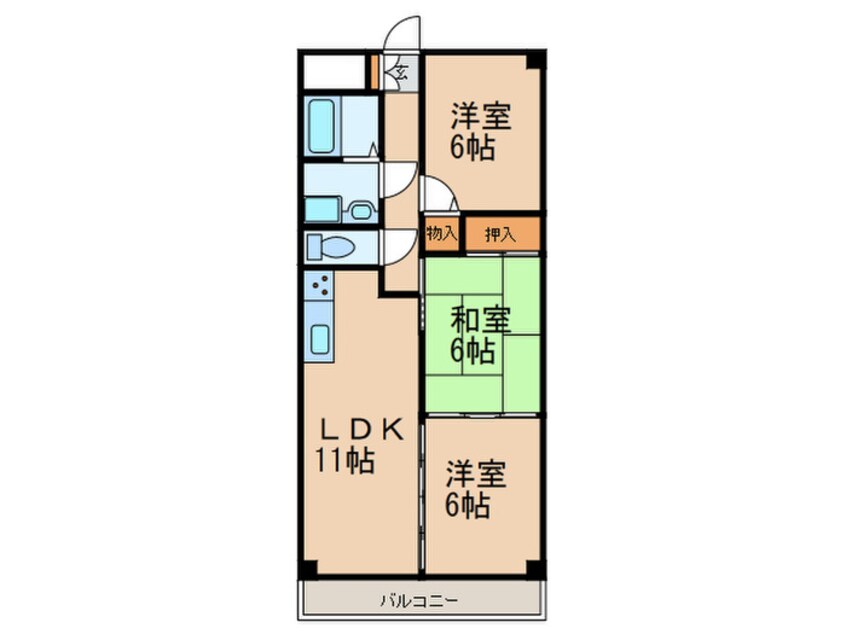 間取図 クレセント本陣