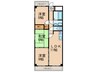 クレセント本陣 3LDKの間取り