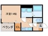 メゾン・ド・ボヌール名古屋 1Rの間取り