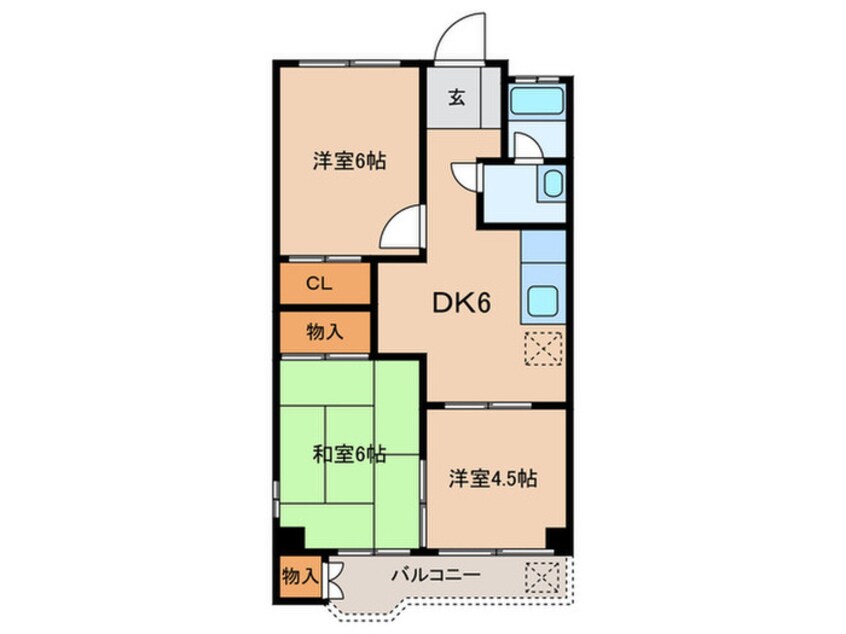 間取図 マンション中村