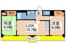 メゾンかおる 2LDKの間取り