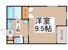 ドエル沢上 1Kの間取り