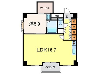 間取図 シャト－ヨサミ