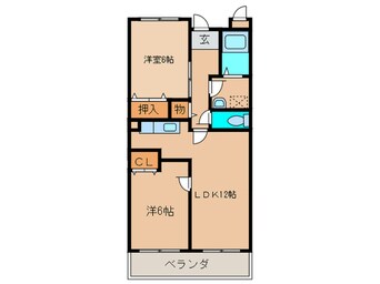 間取図 クリスタルウッズ