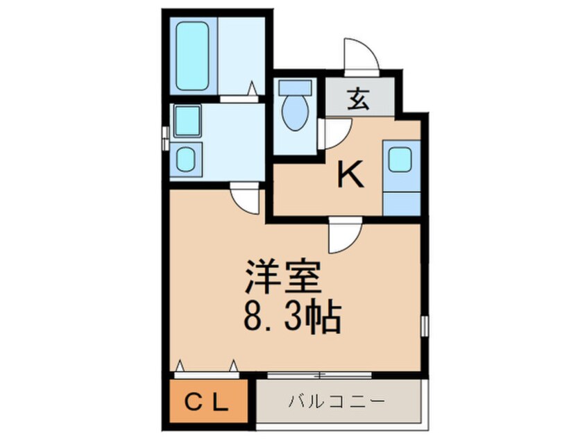 間取図 クレフラスト黄金　A棟