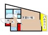 BM　TAKAOKA 1Kの間取り