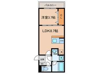 間取図 ベネフィス高畑