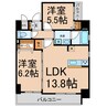 Residence Nagoya 2LDKの間取り