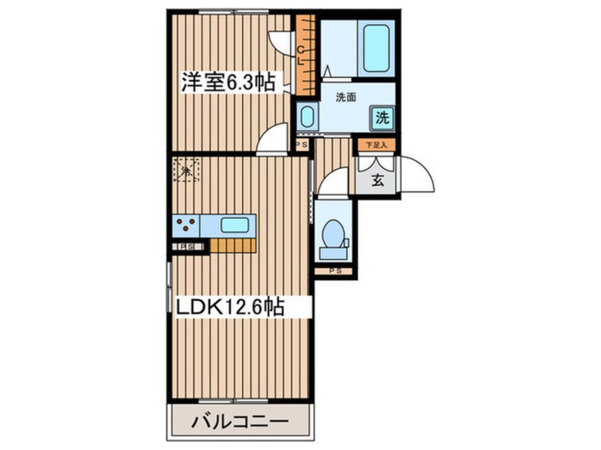 間取図 Lilie 瑞穂